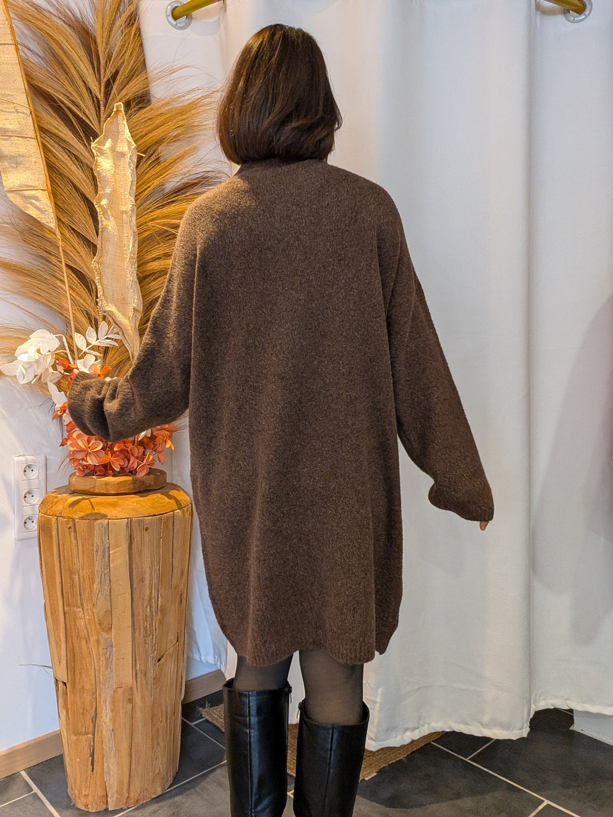 Robe Pauline marron