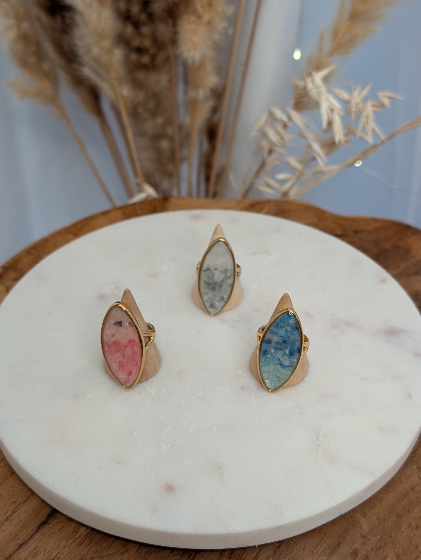 Bague Sireine rose