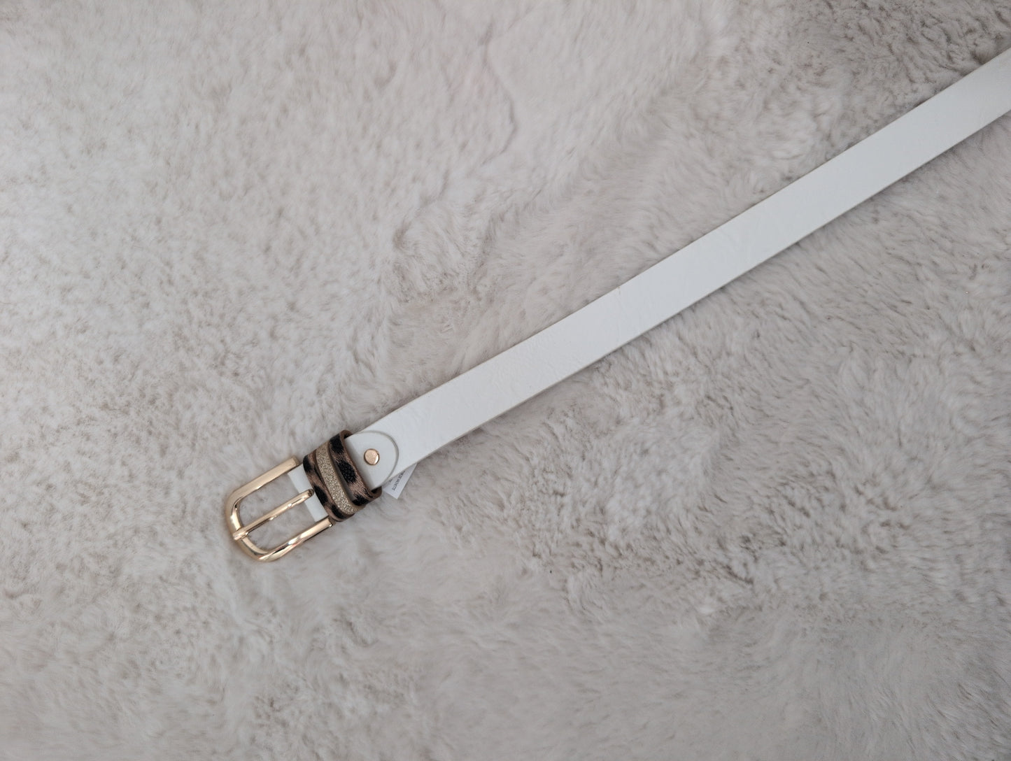 Ceinture blanche 3 passants