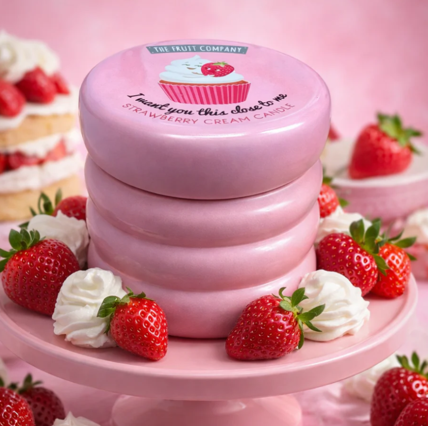 Bougie Parfumée fraise chantilly