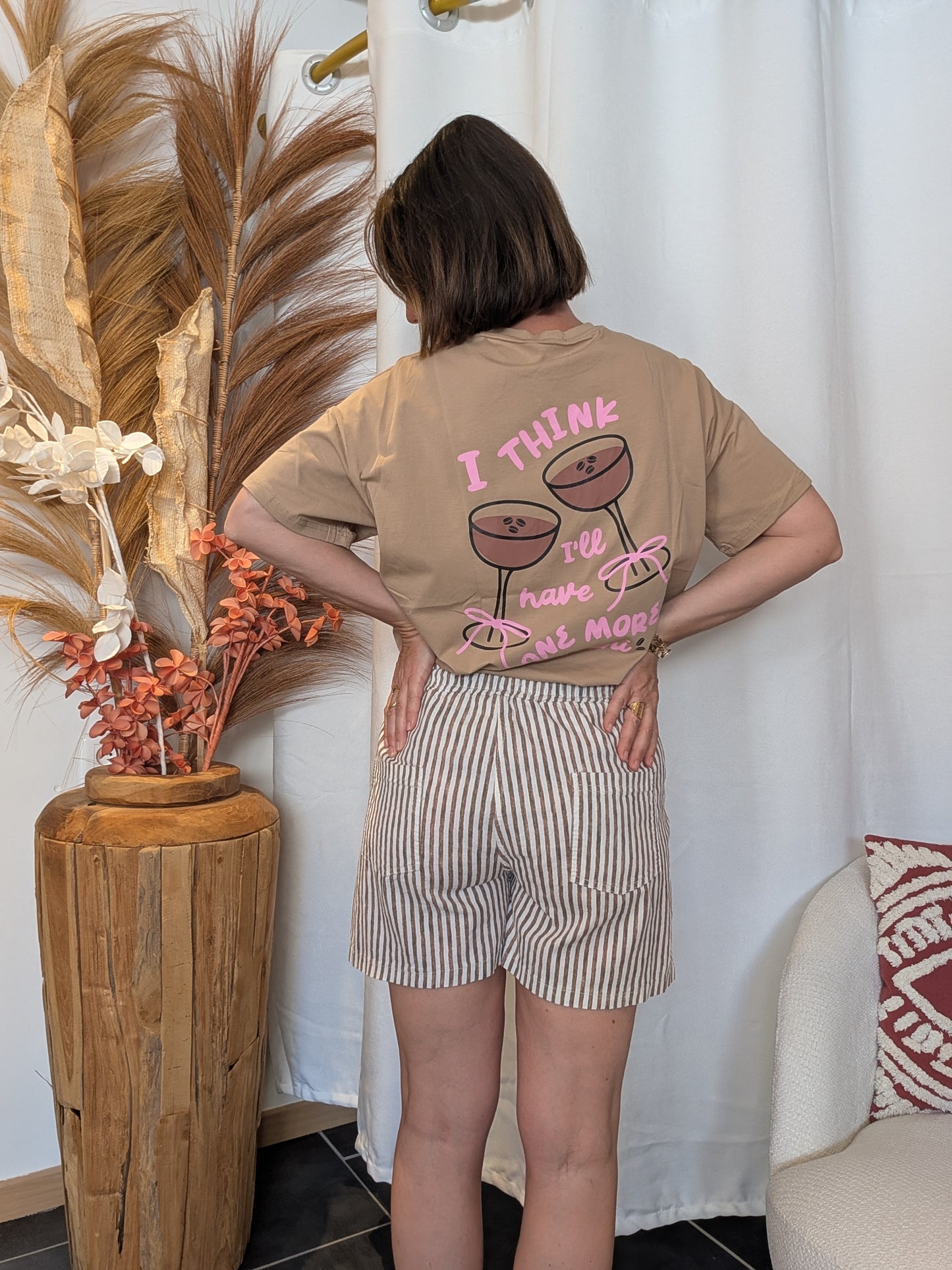 Short Rayana brun foncé