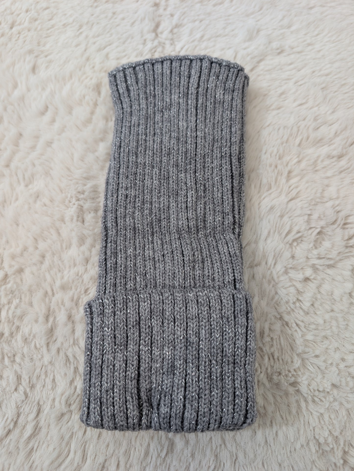Guêtres épaisses retroussables grises