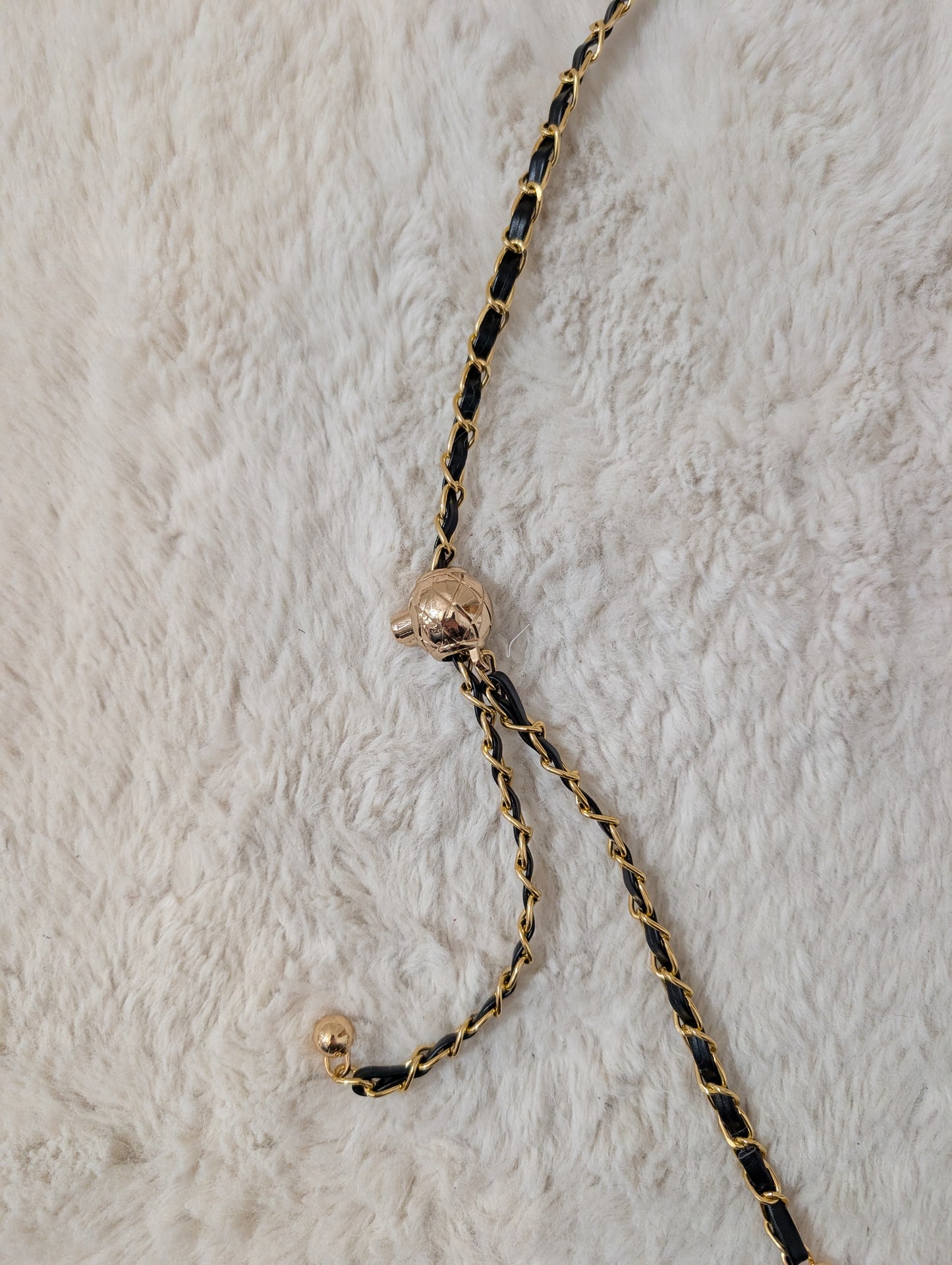 Chaine de téléphone Réglable noir