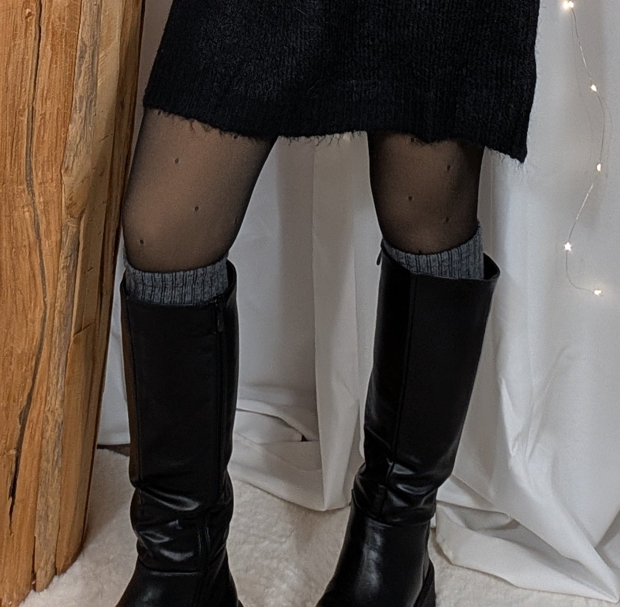 Robe pull noeud noire