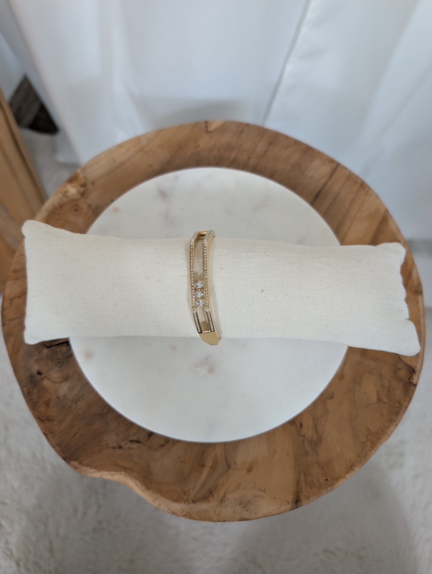 Jonc strass, acier inoxydable