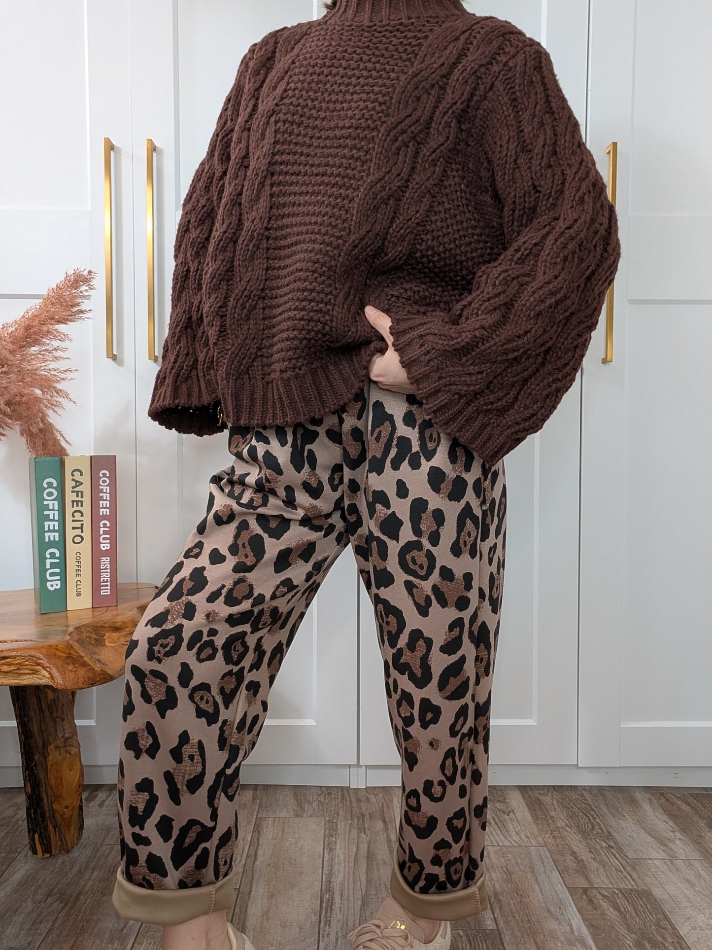 Pantalon Maria taupe