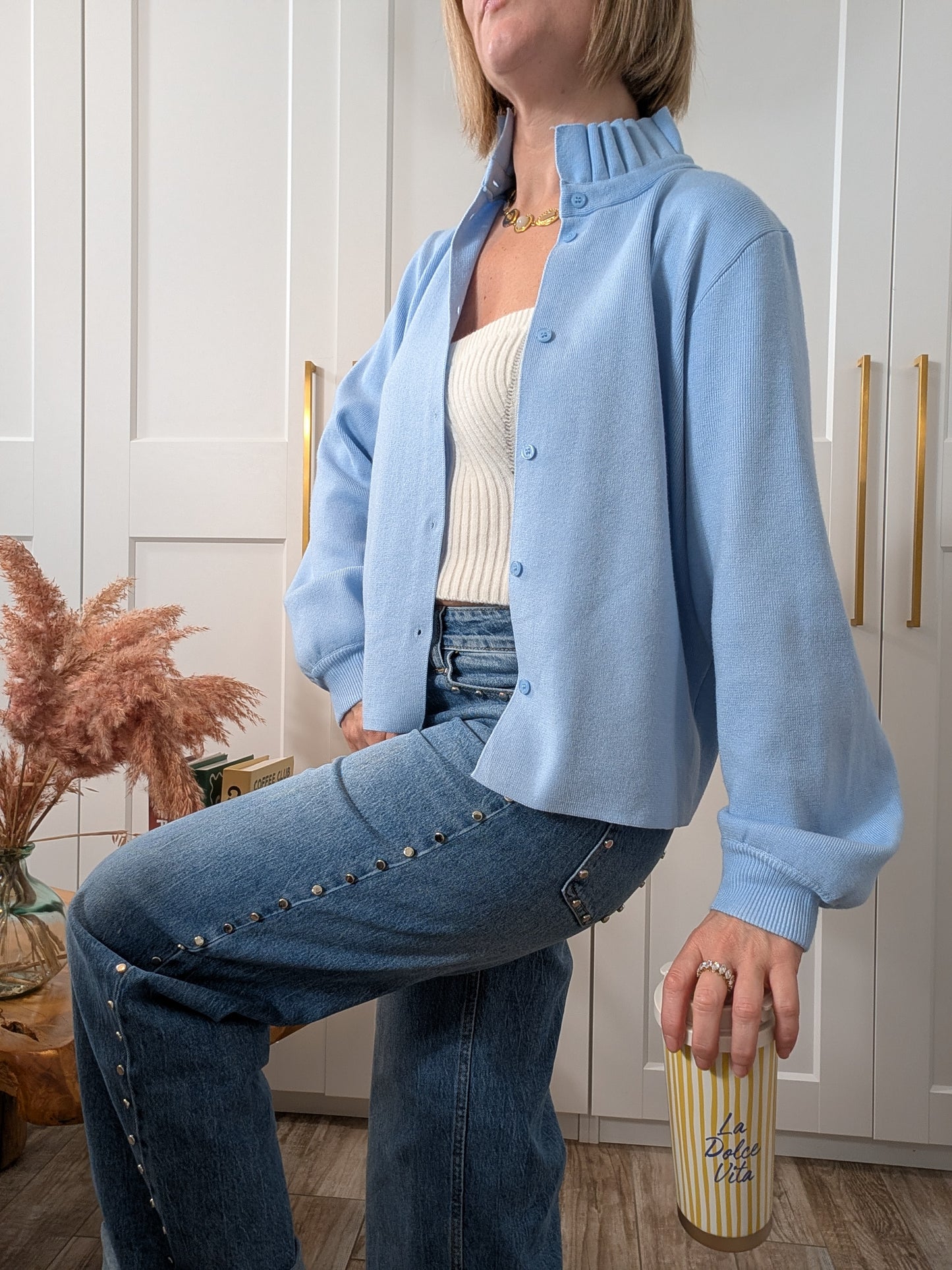 Gilet Cyrielle - Le col volant tendance