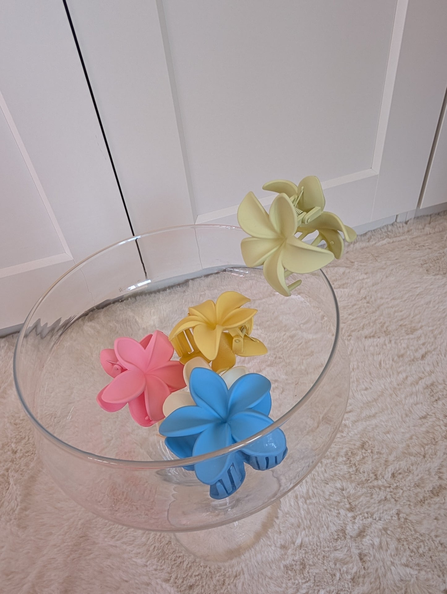 Barrette à cheveux fleur verte - Haley