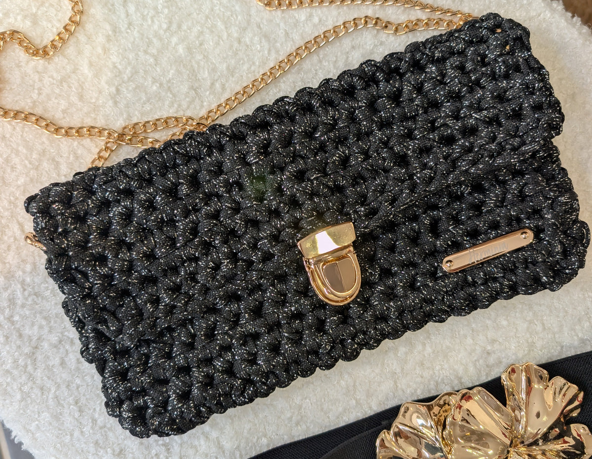 Pochette Herminia noir