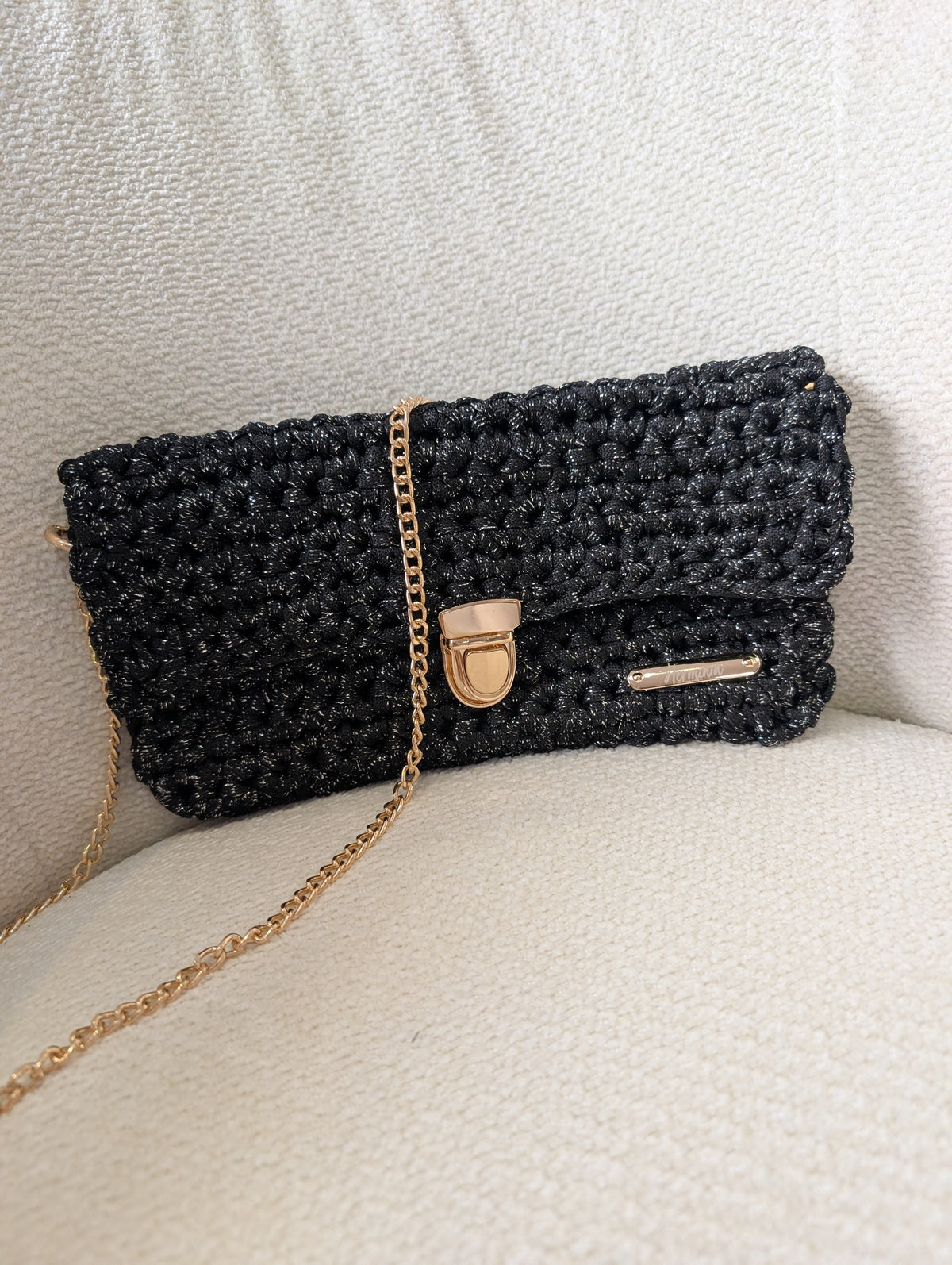 Pochette Herminia noir