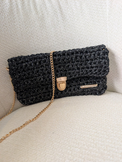 Pochette Herminia noir