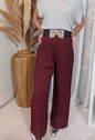 Pantalon plissé bordeaux - Herminia
