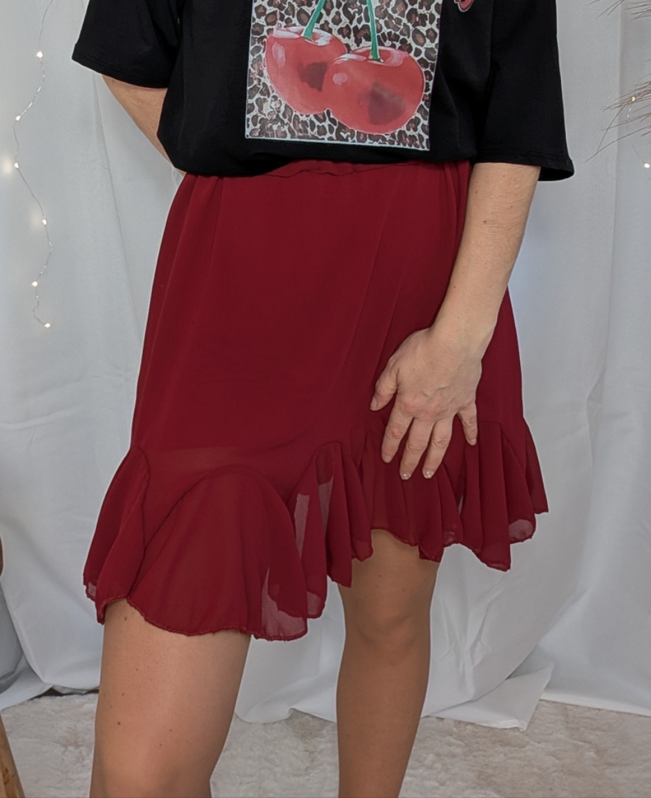 Jupe - Nora bordeaux