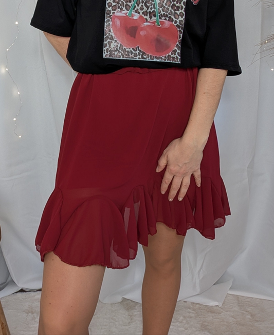 Jupe - Nora bordeaux