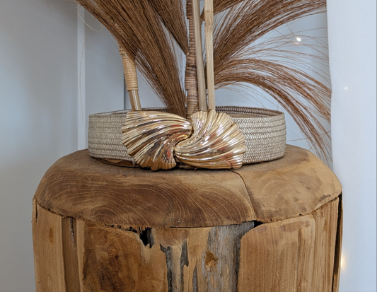Ceinture élastique dorée - Noeud