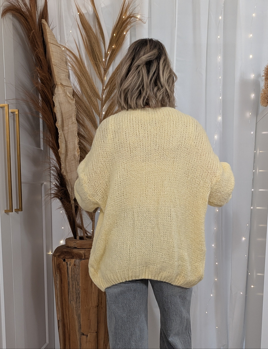 Gilet laine très doux - Jaune