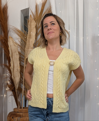 Gilet jaune sans manche - Soleil