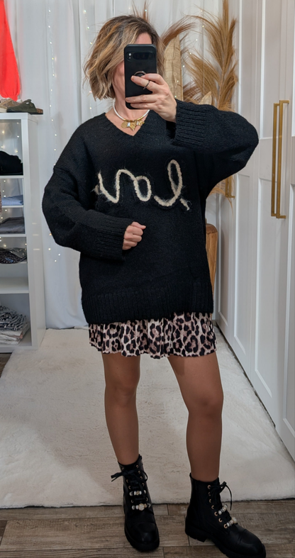 Jupe Léopard plissée