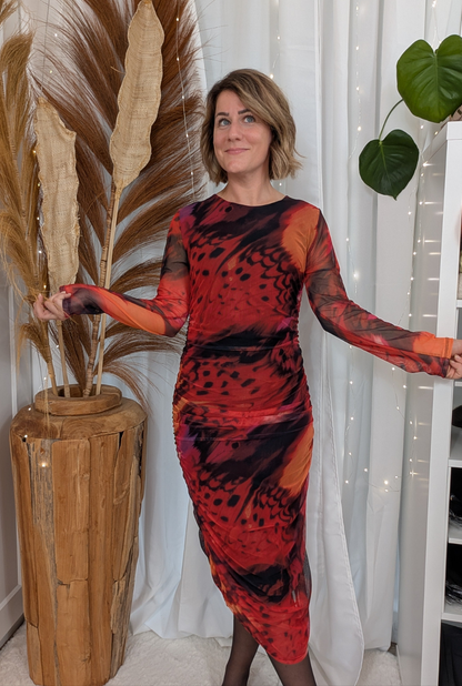 Robe longue en tulles