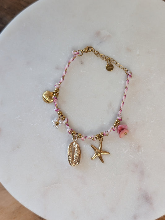 Bracelet Coquillage rose