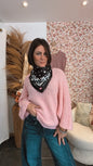 Foulard léopard Love noir