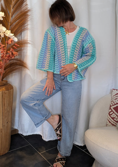 Gilet Soléna bleu