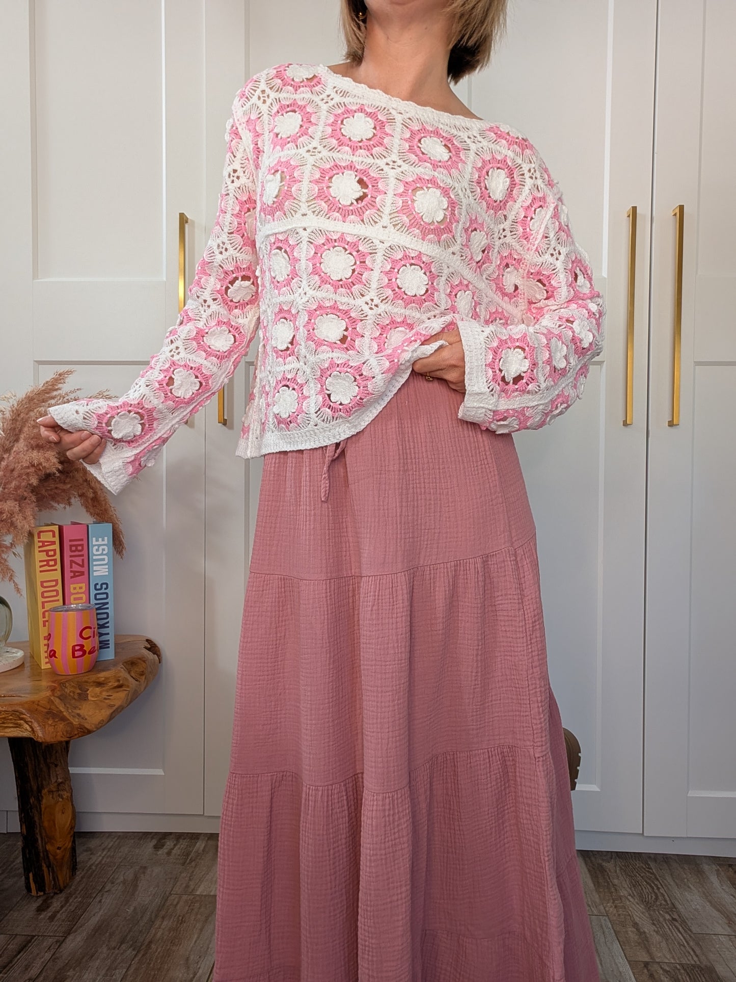 Pull Aurore rose