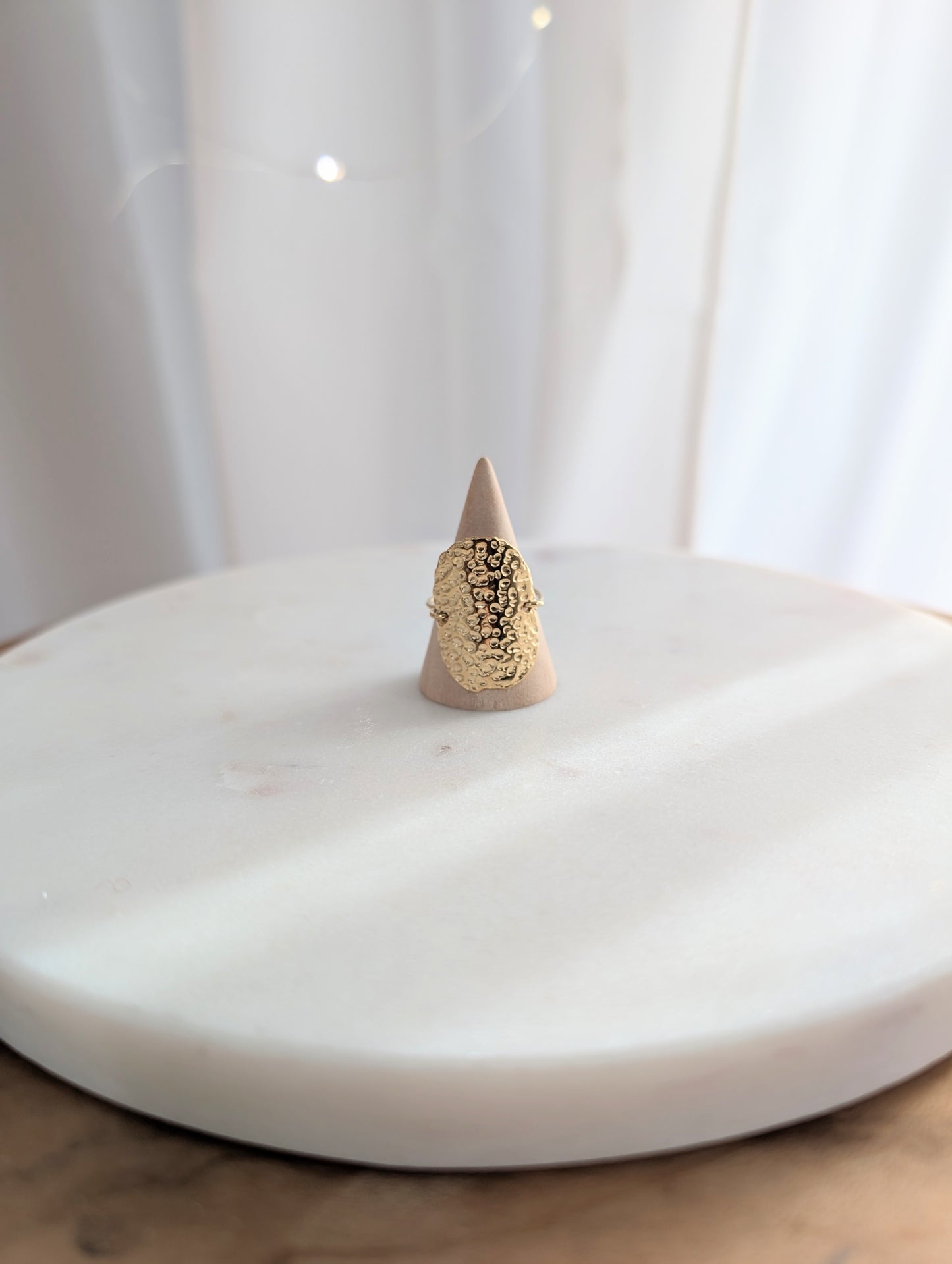 Bague Martelée ovale