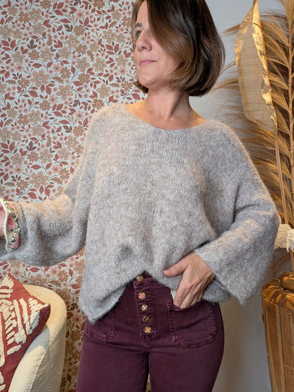 Pull Mégane taupe