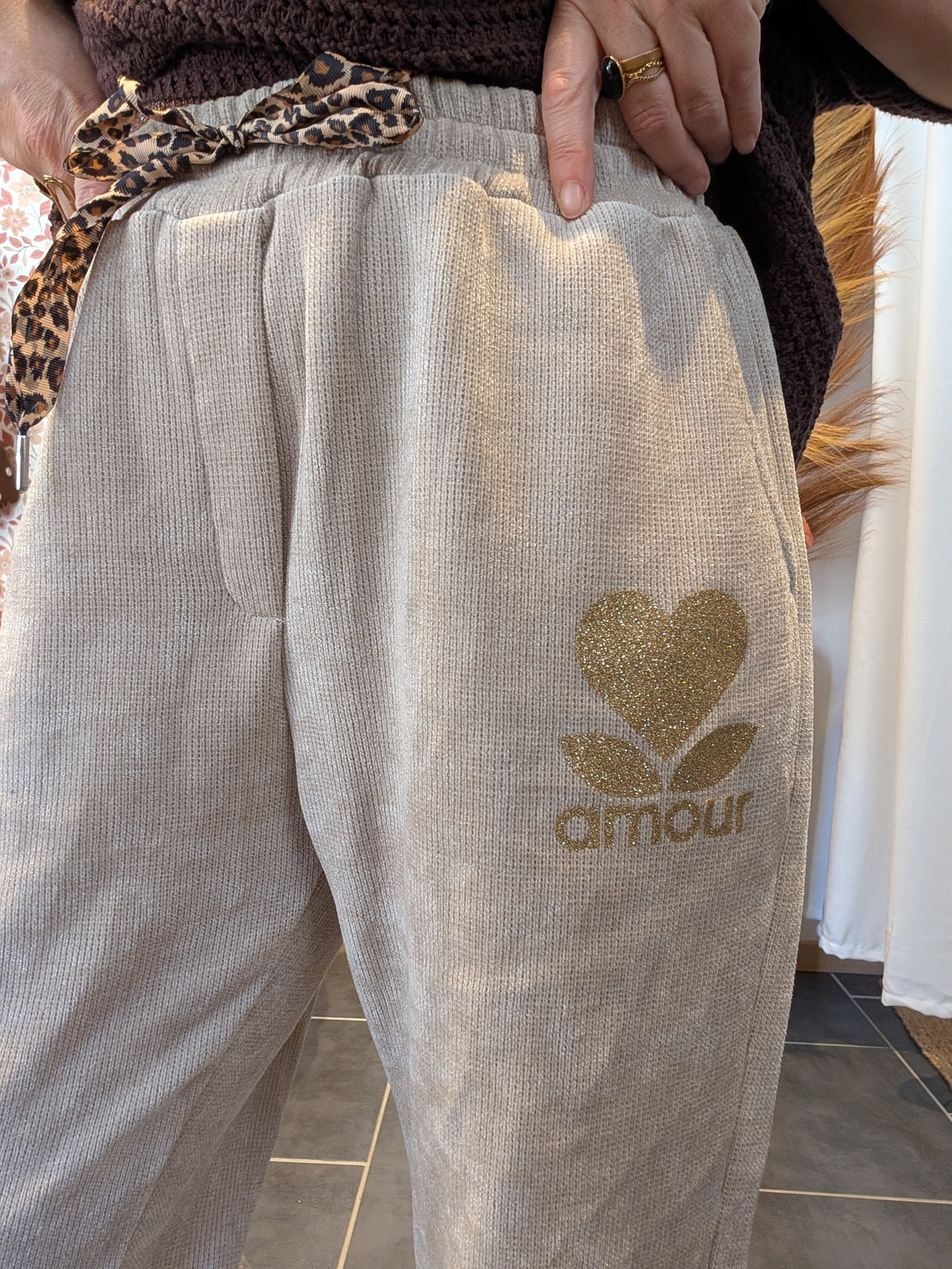 Pantalon Amour beige