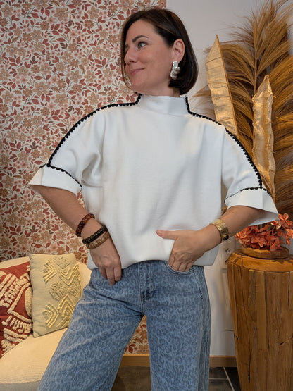 Pull Zoé blanc