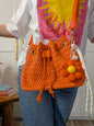 Sac bourse orange