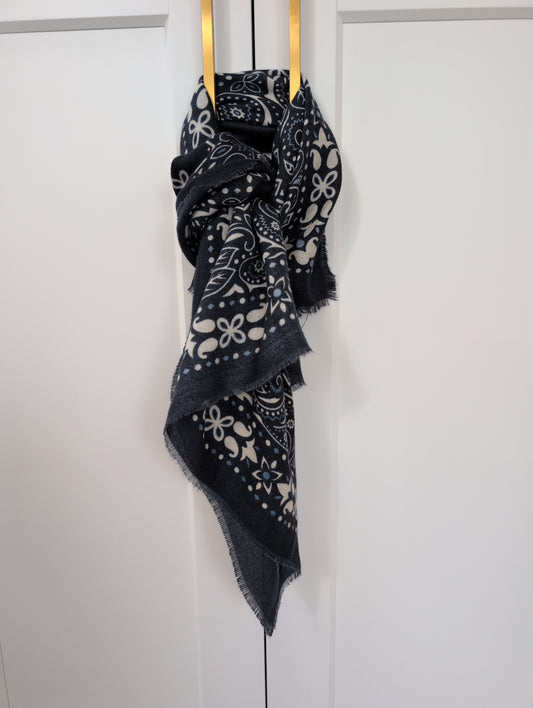 Foulard carré marine bandana