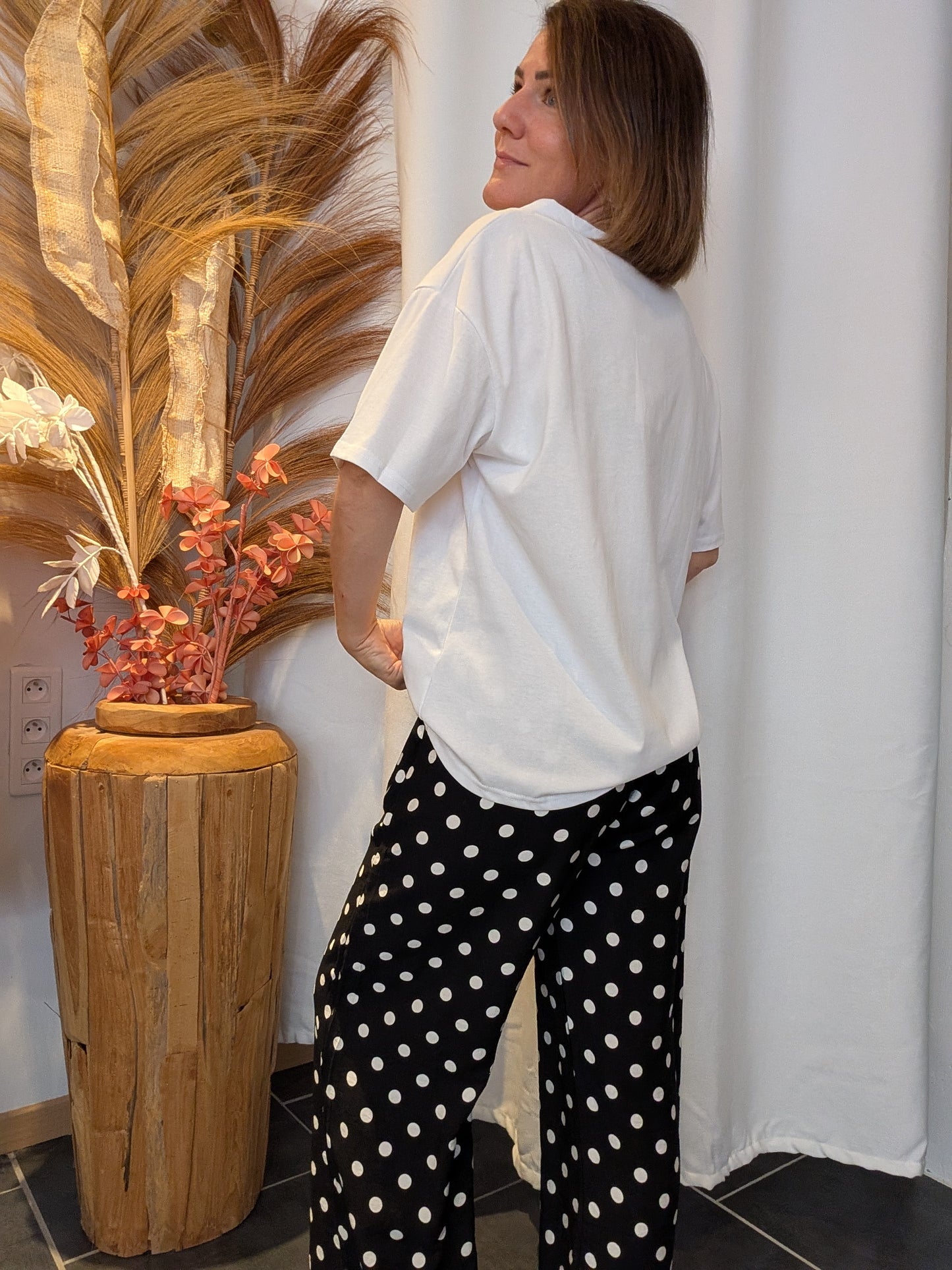 Tee-shirt oversize blanc Charlotte