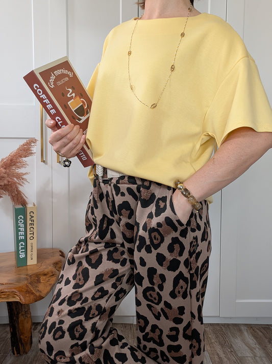 Tee-shirt Jeanne jaune