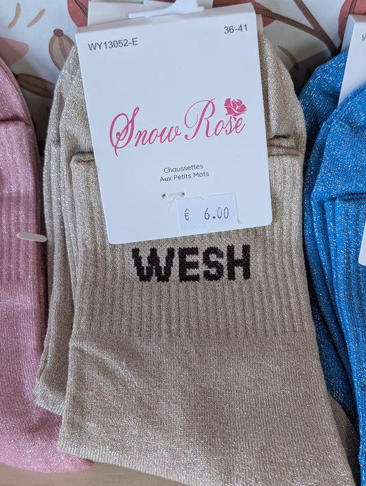 Chaussettes Wesh beige