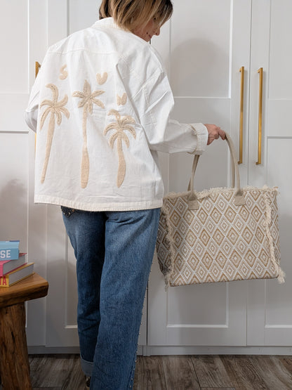 Veste Caroline - Les palmiers qui font briller ton style