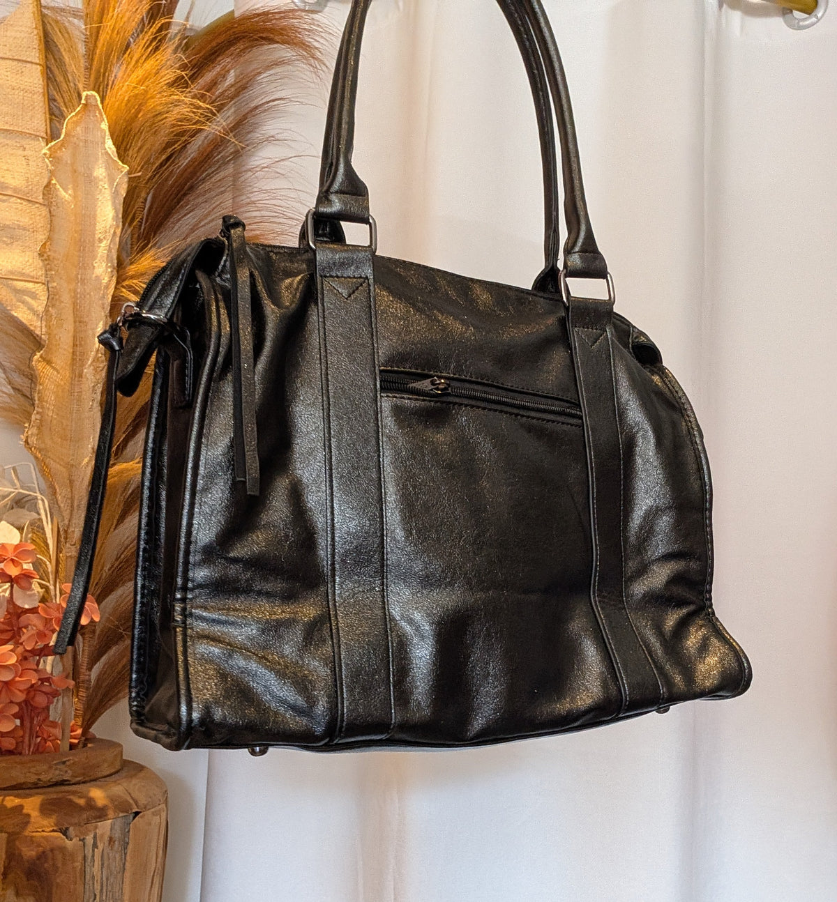Sac Mila noir métallisé