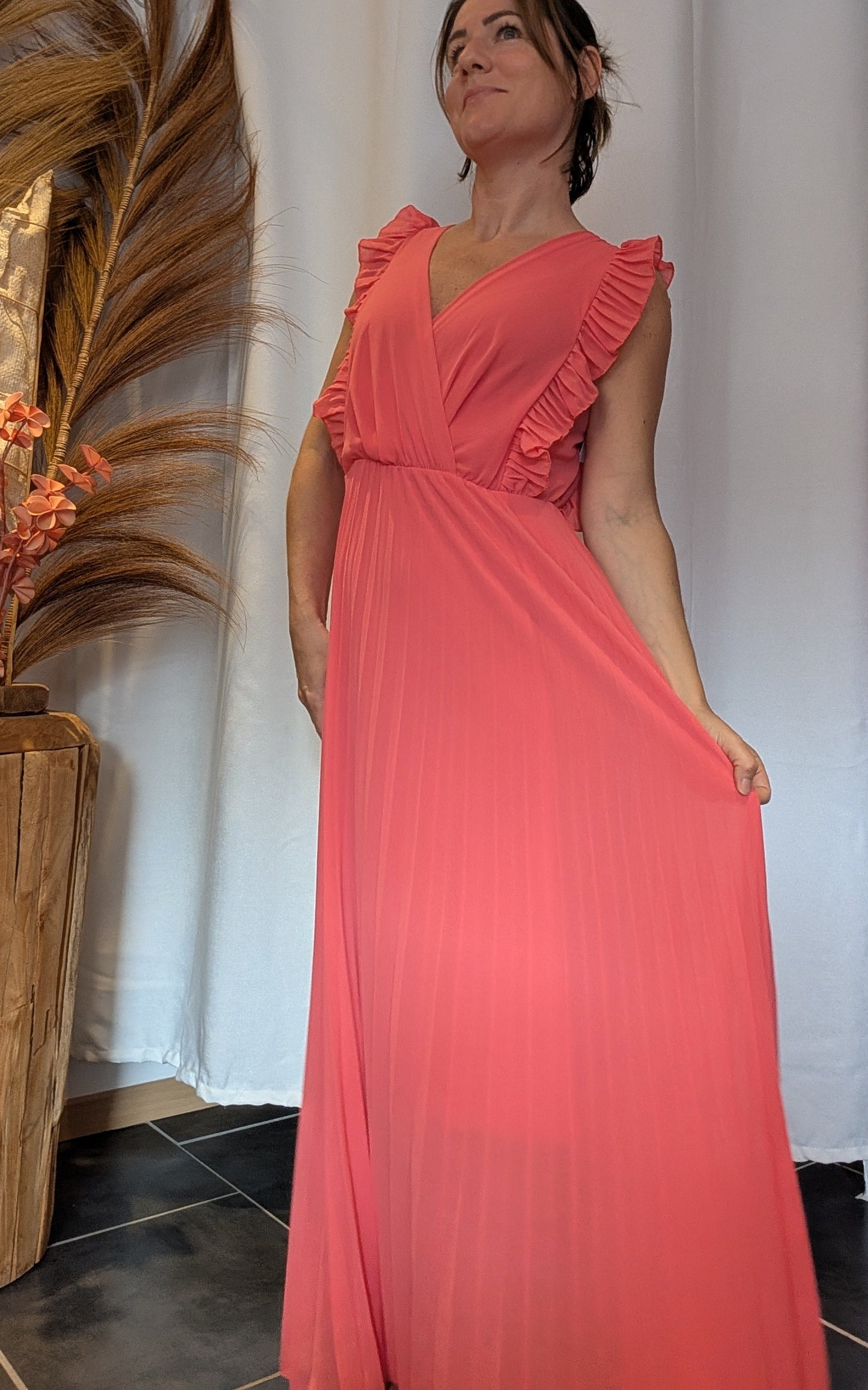 Robe Eva corail