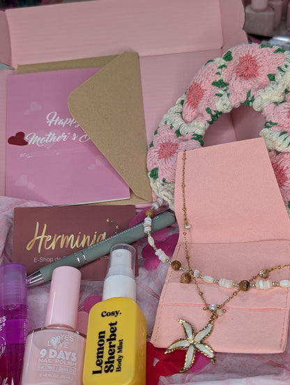 Coffret fêtes des mères - Chouchou ROSES - à personnaliser