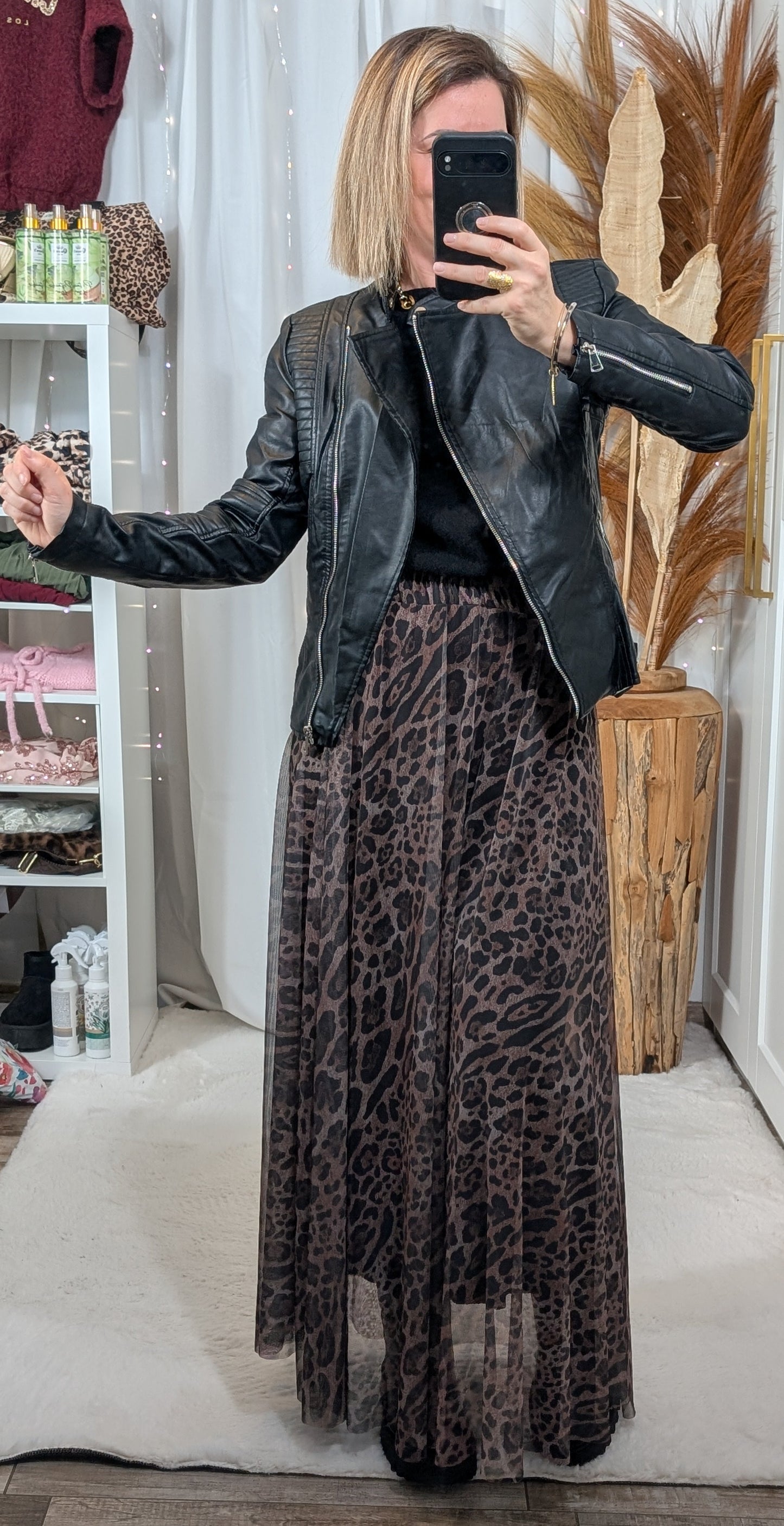 Perfecto simili cuir noir