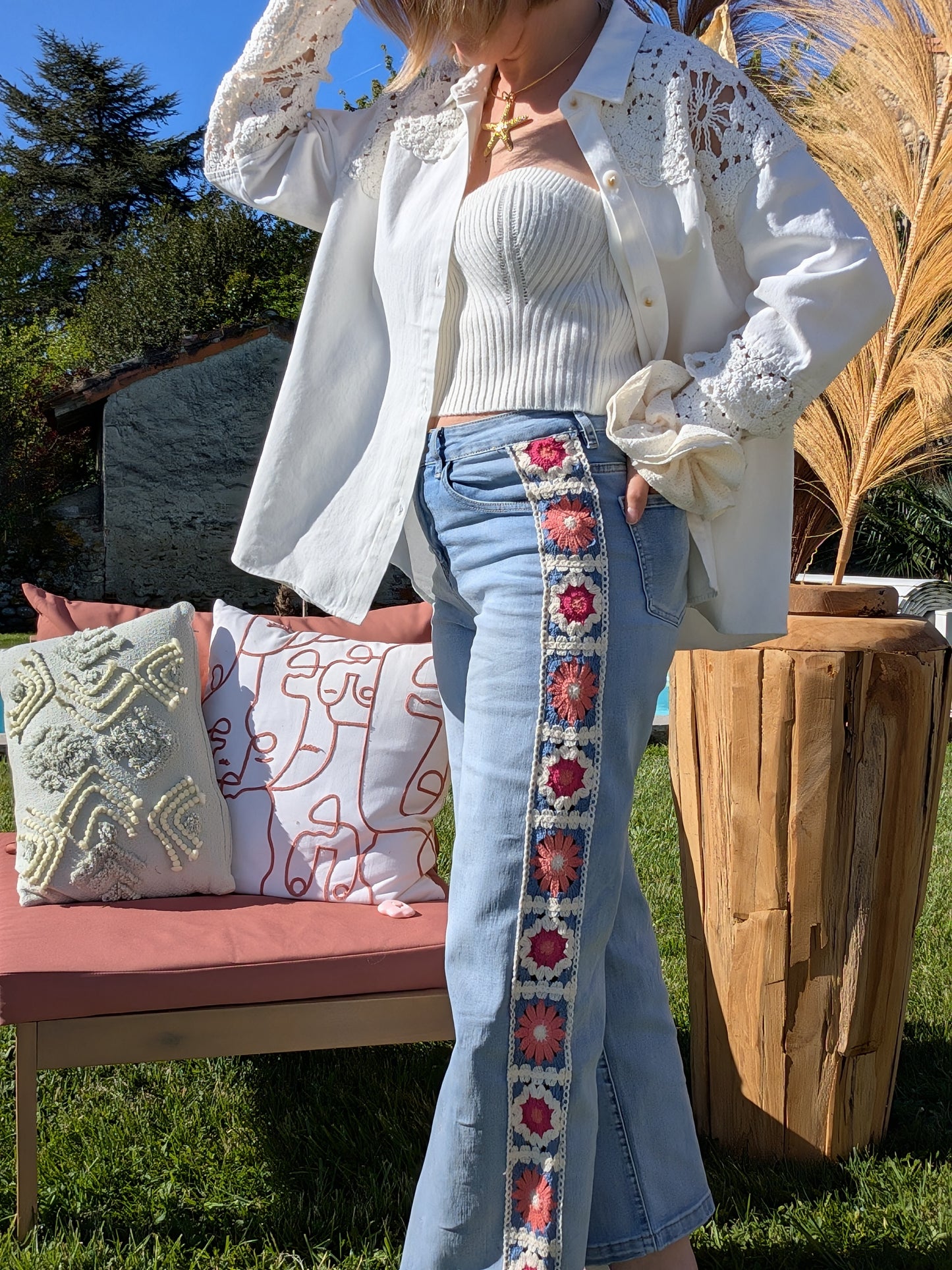 Jean crochet Claudine