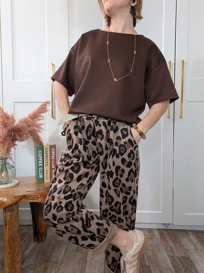 Pantalon Maria taupe