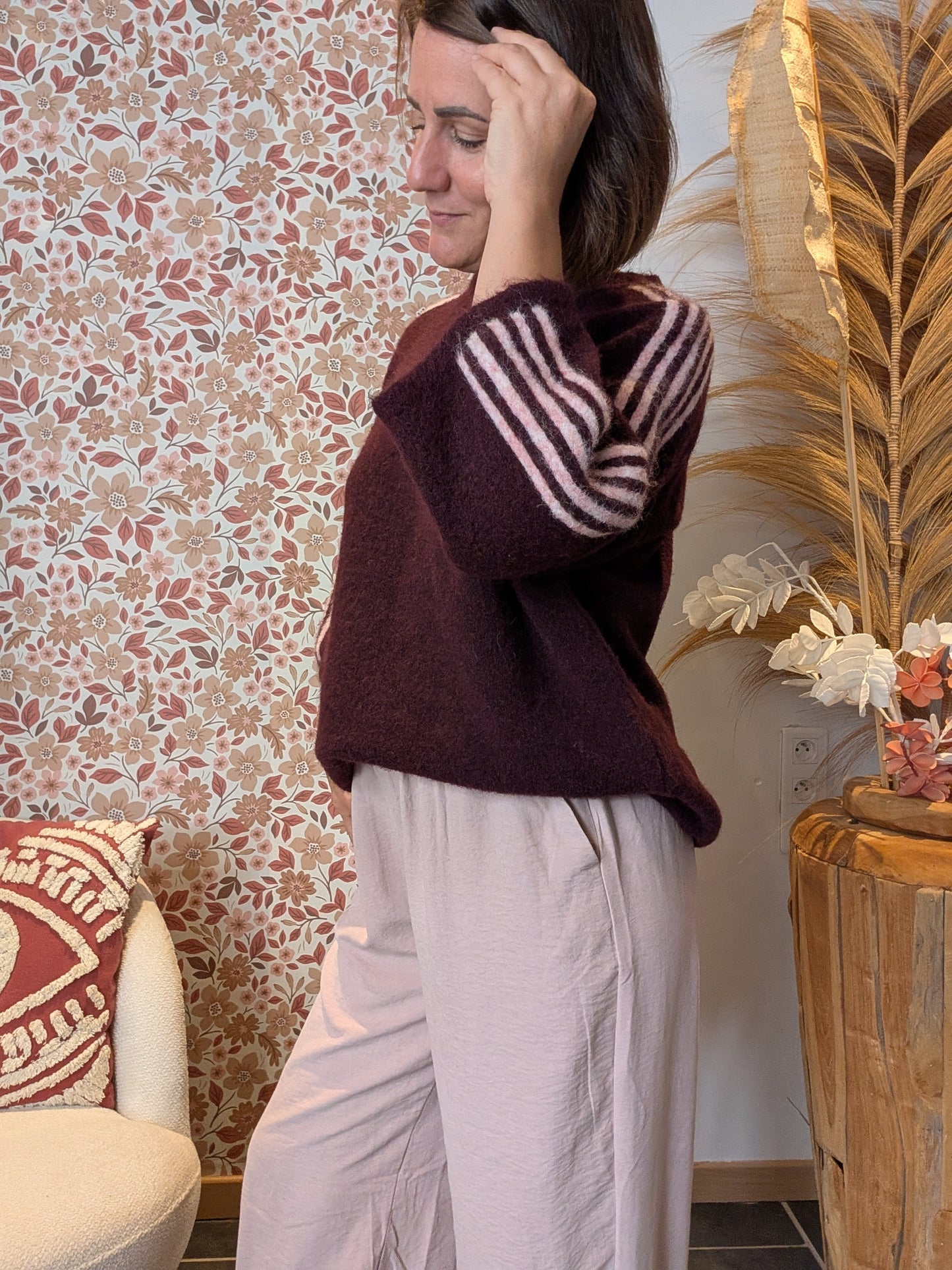 Pull Miko bordeaux