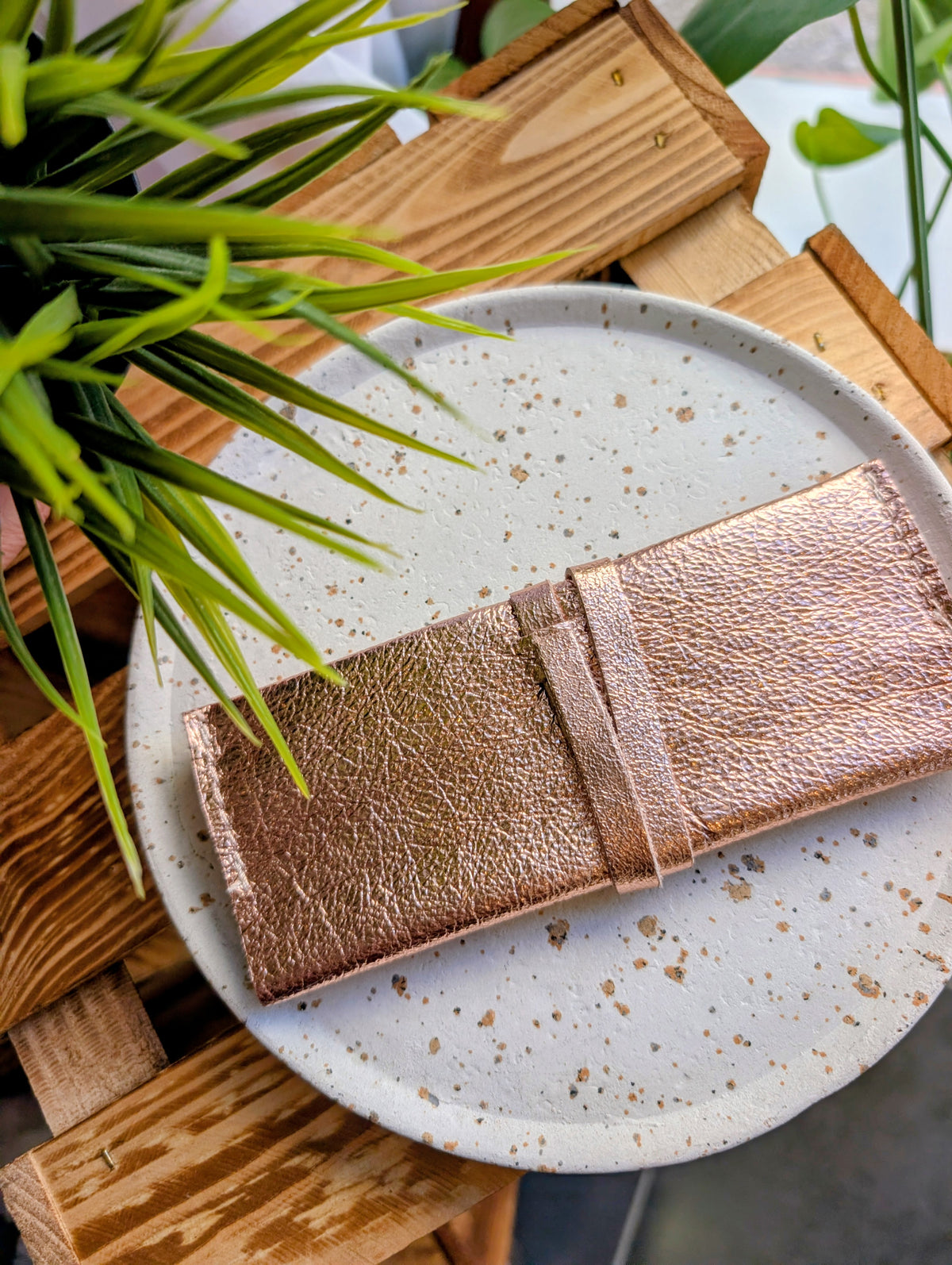 Porte bijoux cuir