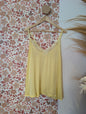 Top dentelle jaune GRANDE TAILLE