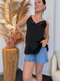 Top dentelle noir GRANDE TAILLE