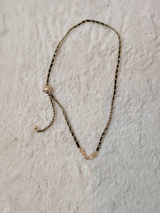 Chaine de téléphone Réglable noir