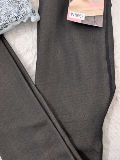 Collant polaire noir effet transparent