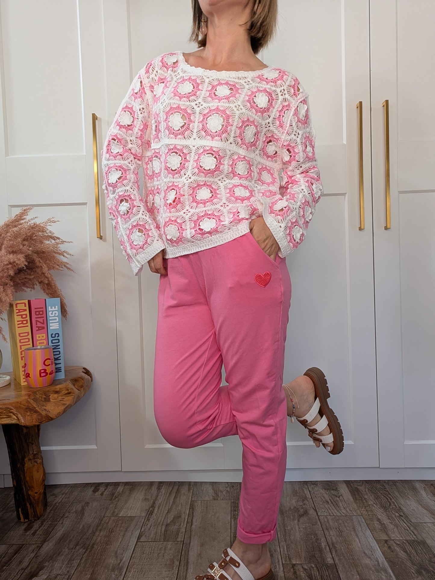 Pull Aurore rose
